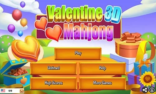 Capa do jogo Valentine 3D Mahjong
